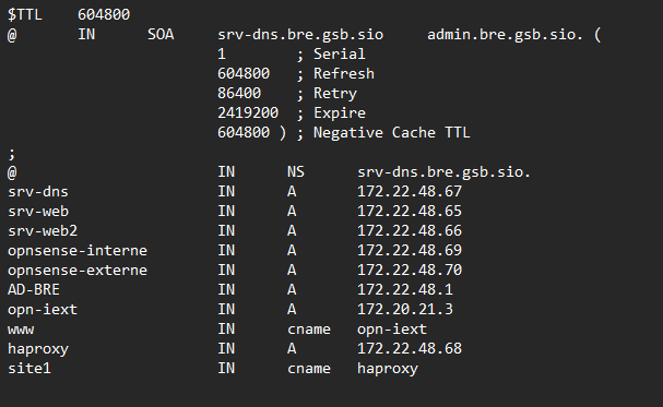 Configuration DNS